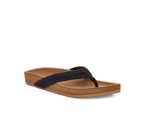 Sandale Sanuk She Loungy Hemp Femme - Noir DAPRFY492